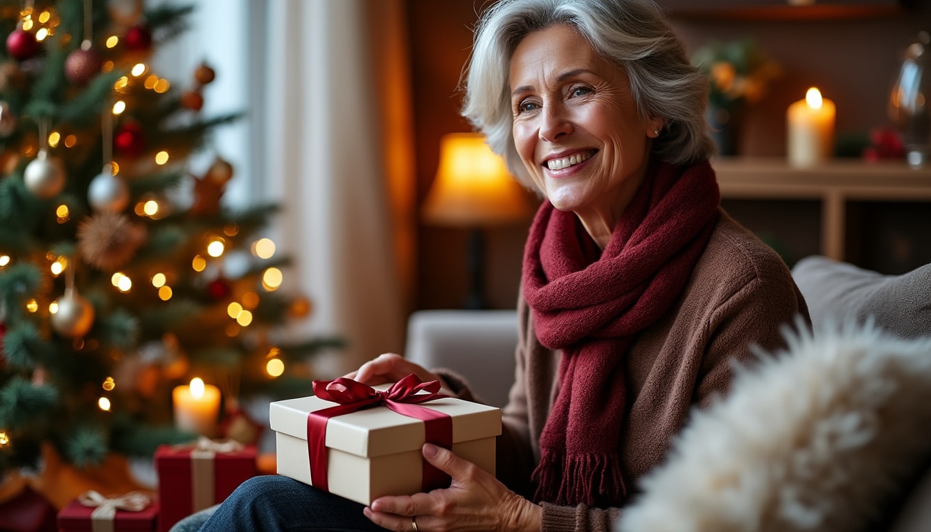 Cadeau de Noël pour une femme de 50 ou 60 ans