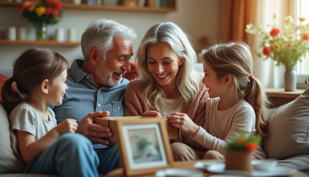 Cadeau pour des grands-parents : ce qui les touche