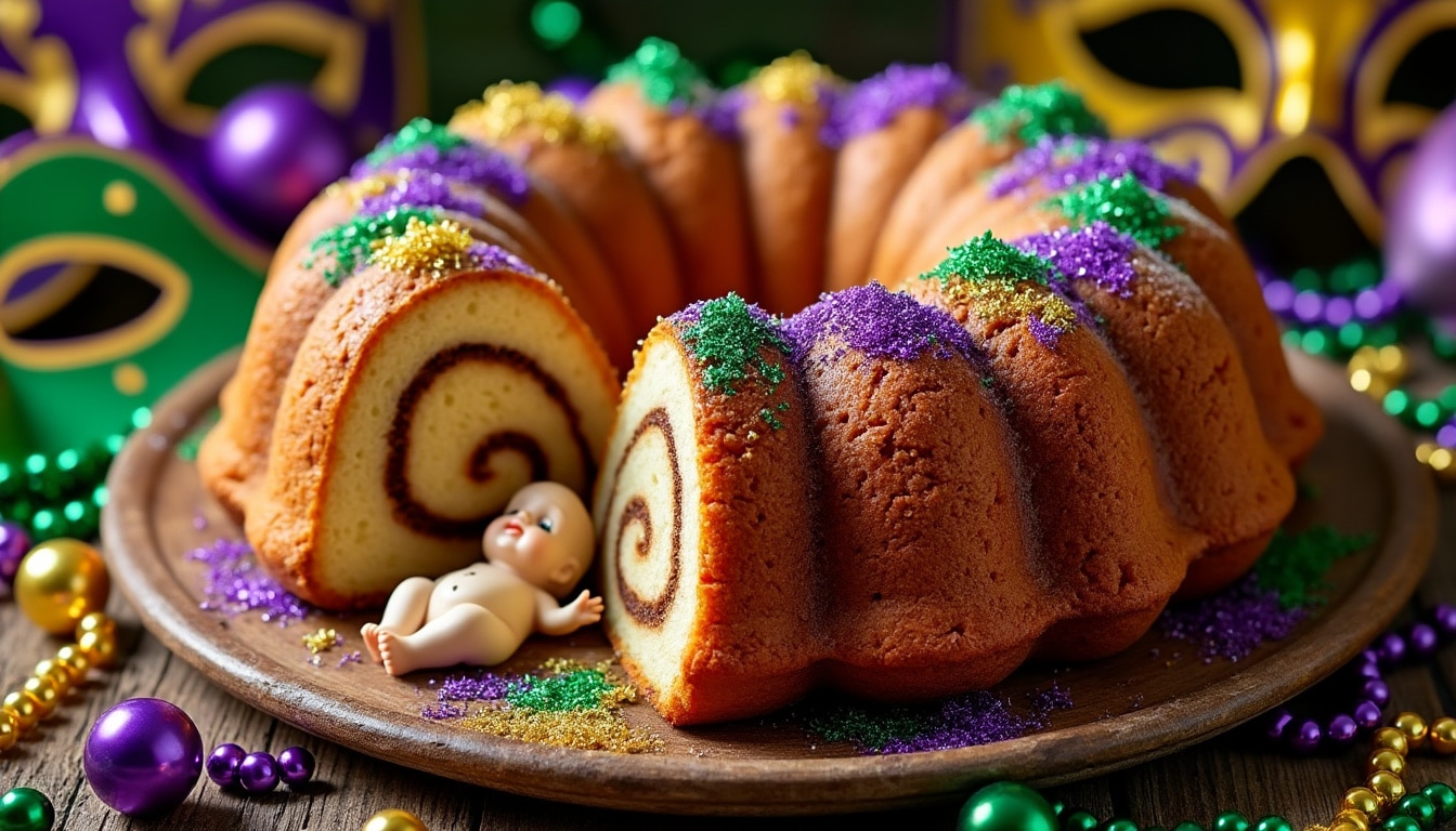 King cake de Mardi Gras : la tradition et la recette
