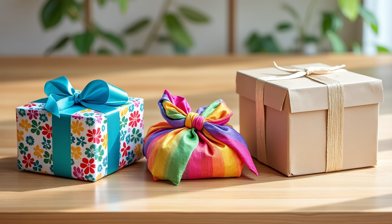 Papier cadeau, furoshiki ou boîte réutilisable : ce qui change